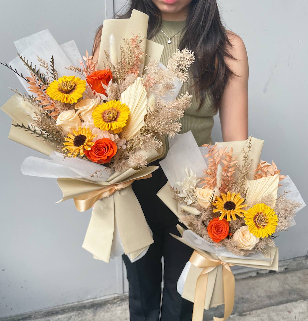 Large Preserved Sunflower Bouquet