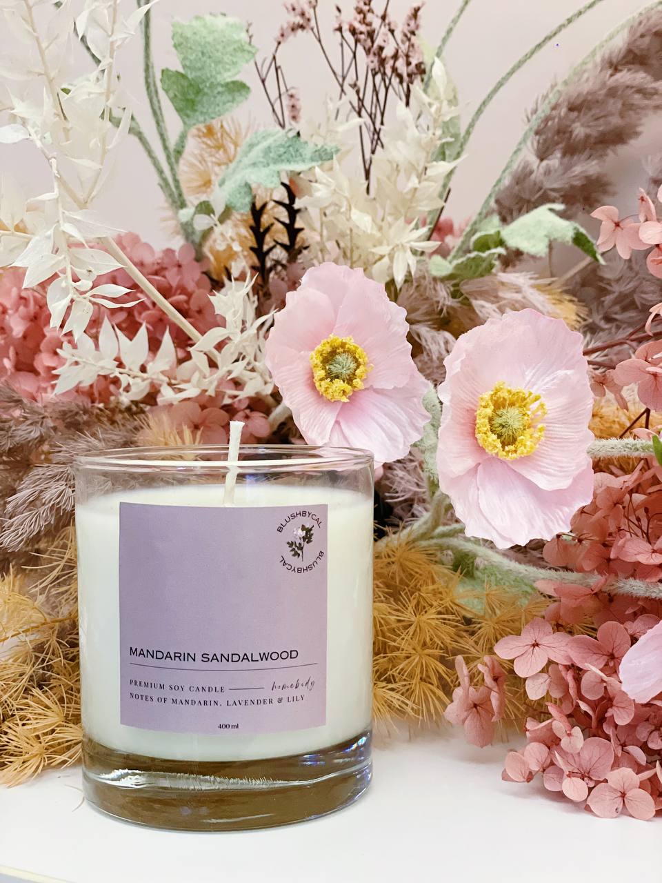 Mandarin Sandalwood Scented Candle 400ml