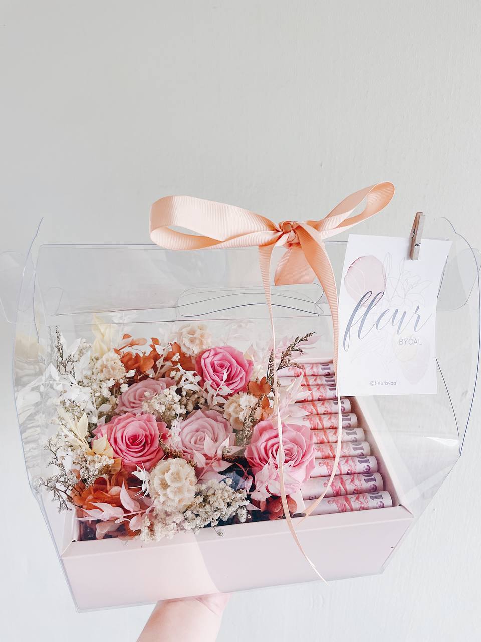 Preserved Flower Money Box