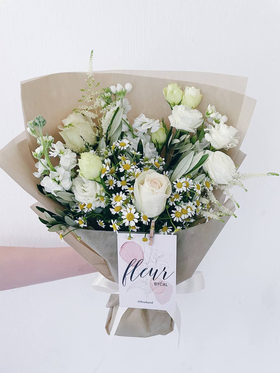 Small White and Green Bouquet