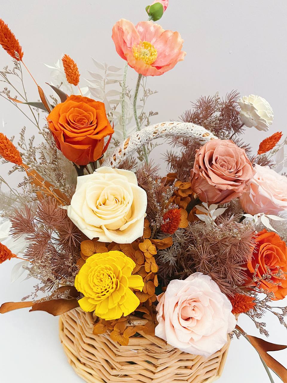 Magnolia Preserved Basket