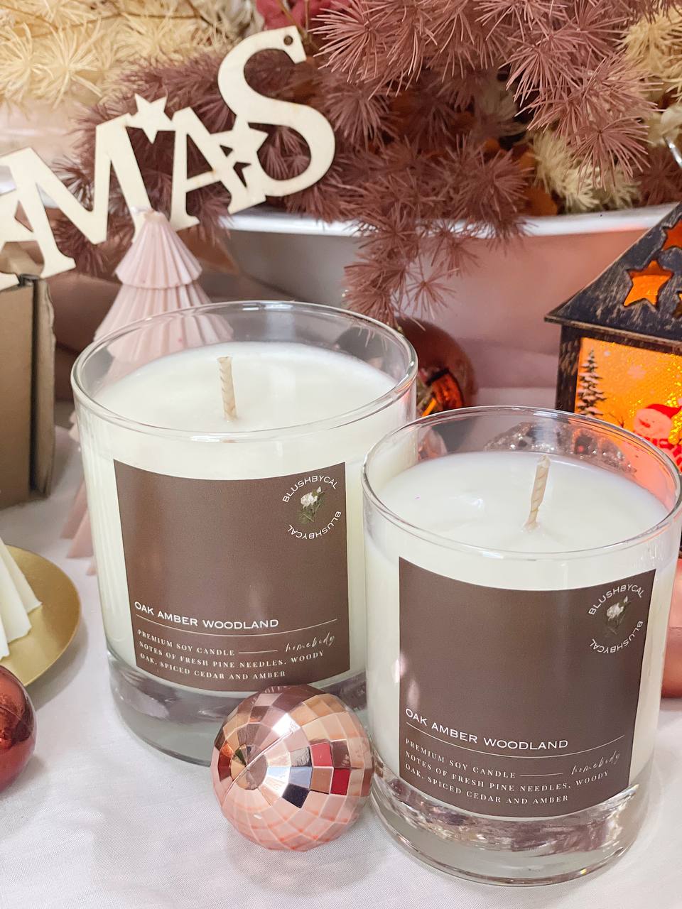 Oak Amber Woodland Scented Candle 400ml